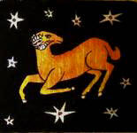 Egyptian Astrological papyrus painting Aries