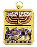 Laser etched Eye of Horus pendant