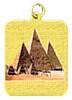 Laser etched pendant of the pyramids
