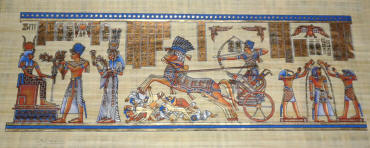Papyrus Painting - The Life and Death of King Ramses