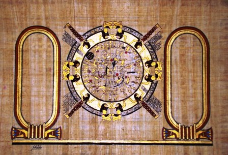 Personalized Egyptian papyrus of the astrological calendar