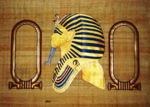 Personalized Egyptian papyrus of King Tut
