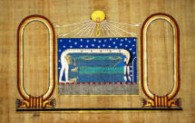 Papyrus Painting: Personalized Celestial Goddess Nut 