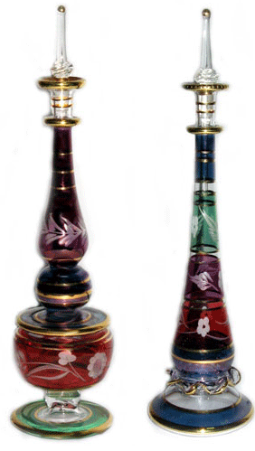 Blown Glass perfume bottles