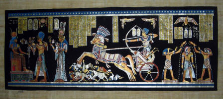 papyrus painting of ramses battle of kadesh and the afterlife