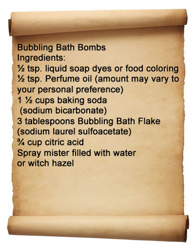 bath bomb recipe