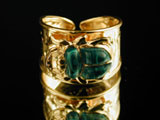 Scarab rings inspired by the jewelry of Ancient Egypt