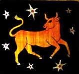 Egyptian Astrological papyrus painting Taurus