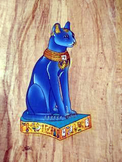 The Egyptian Cat Bast papyrus