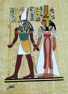 horus and ma'at afterlife Papyrus