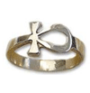 sterling silver ankh ring