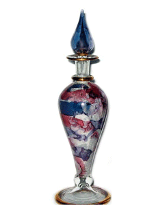 blown glass perfume bottle tears from heaven