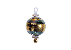 blown glass christmas ornament joy to the world