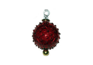 Star Burst blown glass christmas ornament 