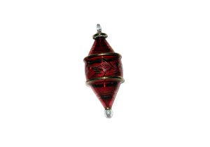 Good Tidings blown glass christmas ornament 