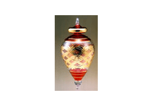 blown glass christmas ornament Noel