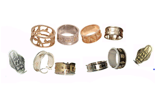 personalized cartouche rings and bands