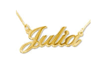 18k gold name necklace