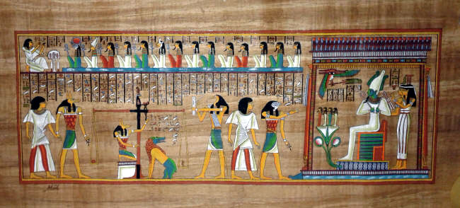 ancient egyptian papyrus background