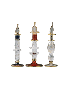 classic blown glass perfume bottles