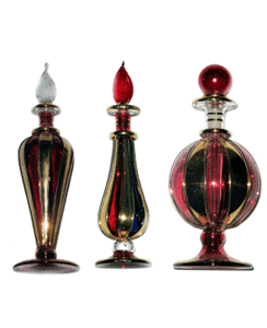 blown glass perfume bottles arabian nights