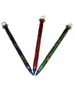 blown glass refillable writing pens