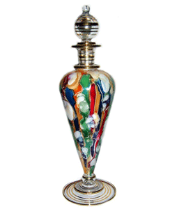 Blown glass decanters, 3 sizes