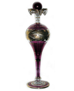 blown glass perfume bottles