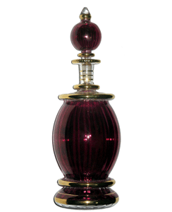 blown glass perfume bottles