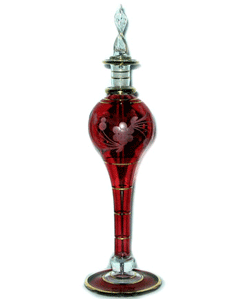 blown glass perfume bottles