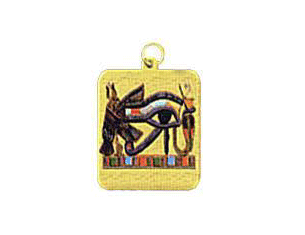 eye of horus pendant laser etched