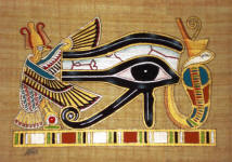  The Protective Eye of Horus Papyrus Painting 