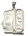 Personalized Egyptian Cartouche Jewelry in 900 and 925 Sterling Silver