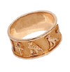 Personalized cartouche ring