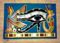  The Protective Eye of Horus Papyrus Painting