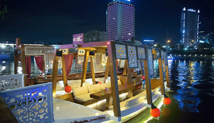 felluca saling down the Nile