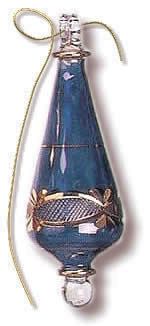 Egyptian blown glass Christmas ornament