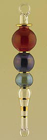 Egyptian blown glass Christmas ornament