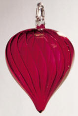 Egyptian blown glass Christmas ornament