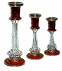 Blown glass candle sticks