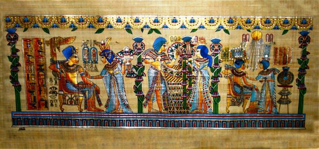 Marriage ceremony of King Tut Natural Background