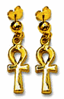 ankh earrings