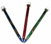 Blown glass writing pens