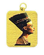 Nefertiti pendant laser etched