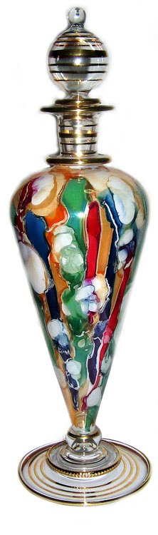 Egyptian blown glass decanter