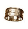 sterling silver cartouche band ring personalized