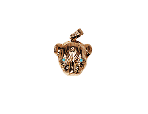 the goddess sekhmet in 18k gold